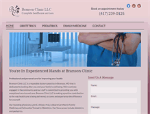Tablet Screenshot of bransonclinic.com